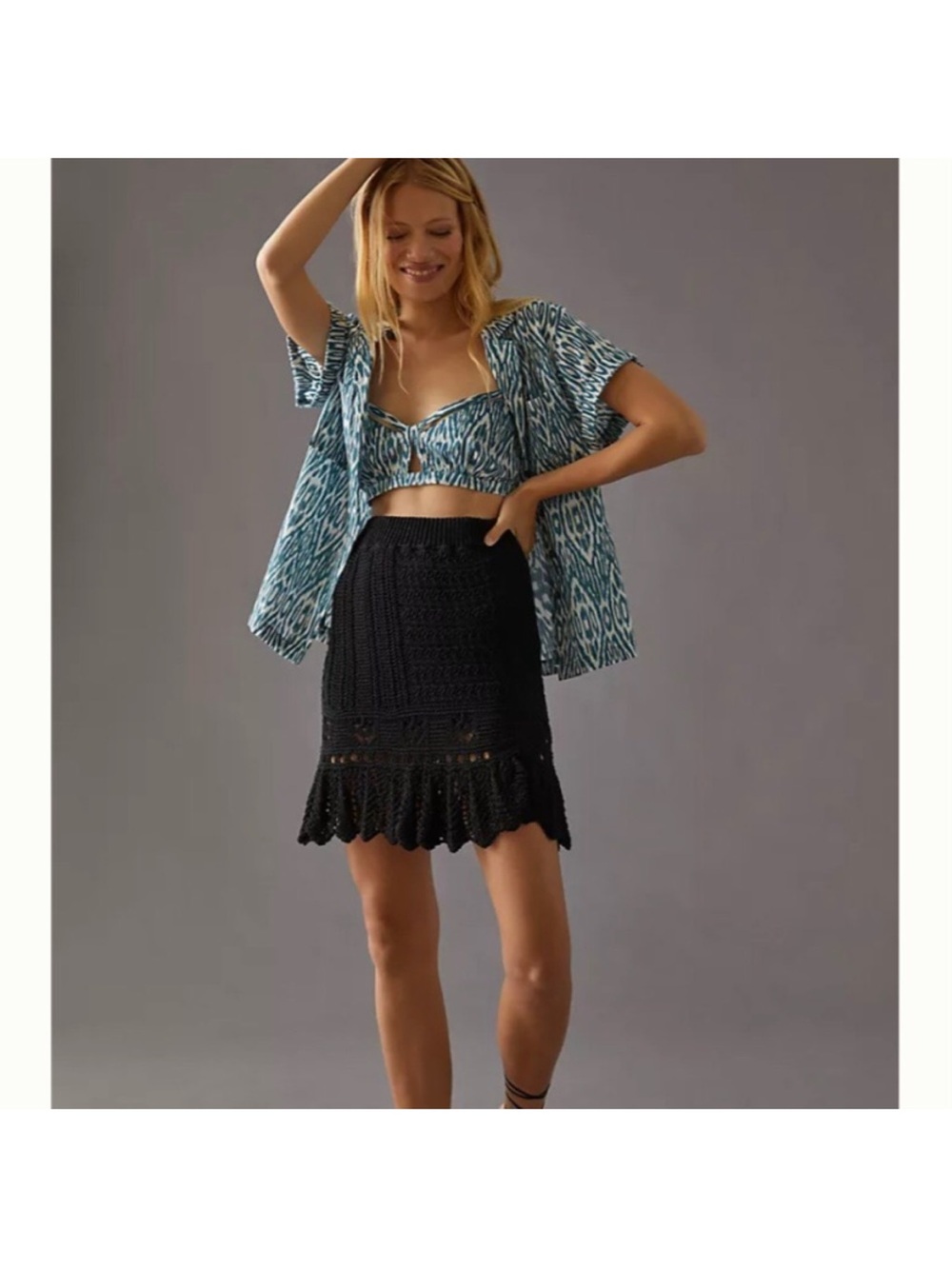 NWT! Anthropologie Pilcro Printed Surf Bra Top sz XSP - Picture 3 of 11